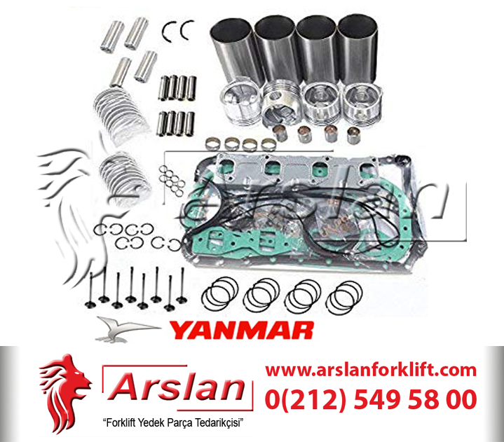 Yanmar Forklift Motor Tamir Kiti Engine Repair Kit  4TNE98 Serisi (Forklift Yedek Parça)
