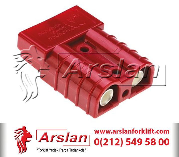 Anderson Power Akü Soketi SB50 16mm-6/4mm  120V 50AH Kırmızı (Forklift Yedek Parça)